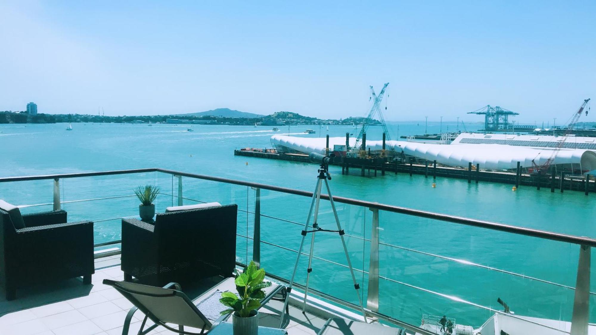 All New Lux Panoramic Sea-View Penthouse On Princes Wharf! The Heart Of Auckland Cbd! Free Parking! Appartement Buitenkant foto