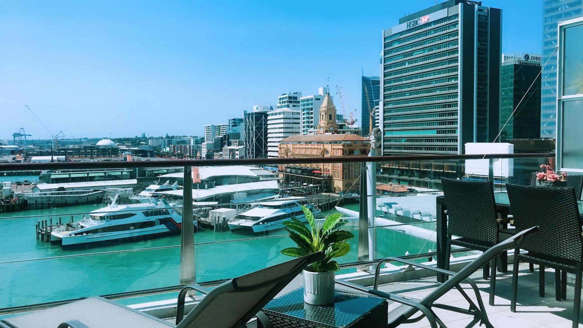 All New Lux Panoramic Sea-View Penthouse On Princes Wharf! The Heart Of Auckland Cbd! Free Parking! Appartement Buitenkant foto